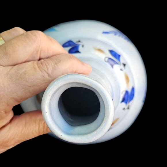 Signed Tonala Mexico GC Pottery Jug Mug Set Vintage Ceramic Hand Painted Blue - Picture 15 of 15